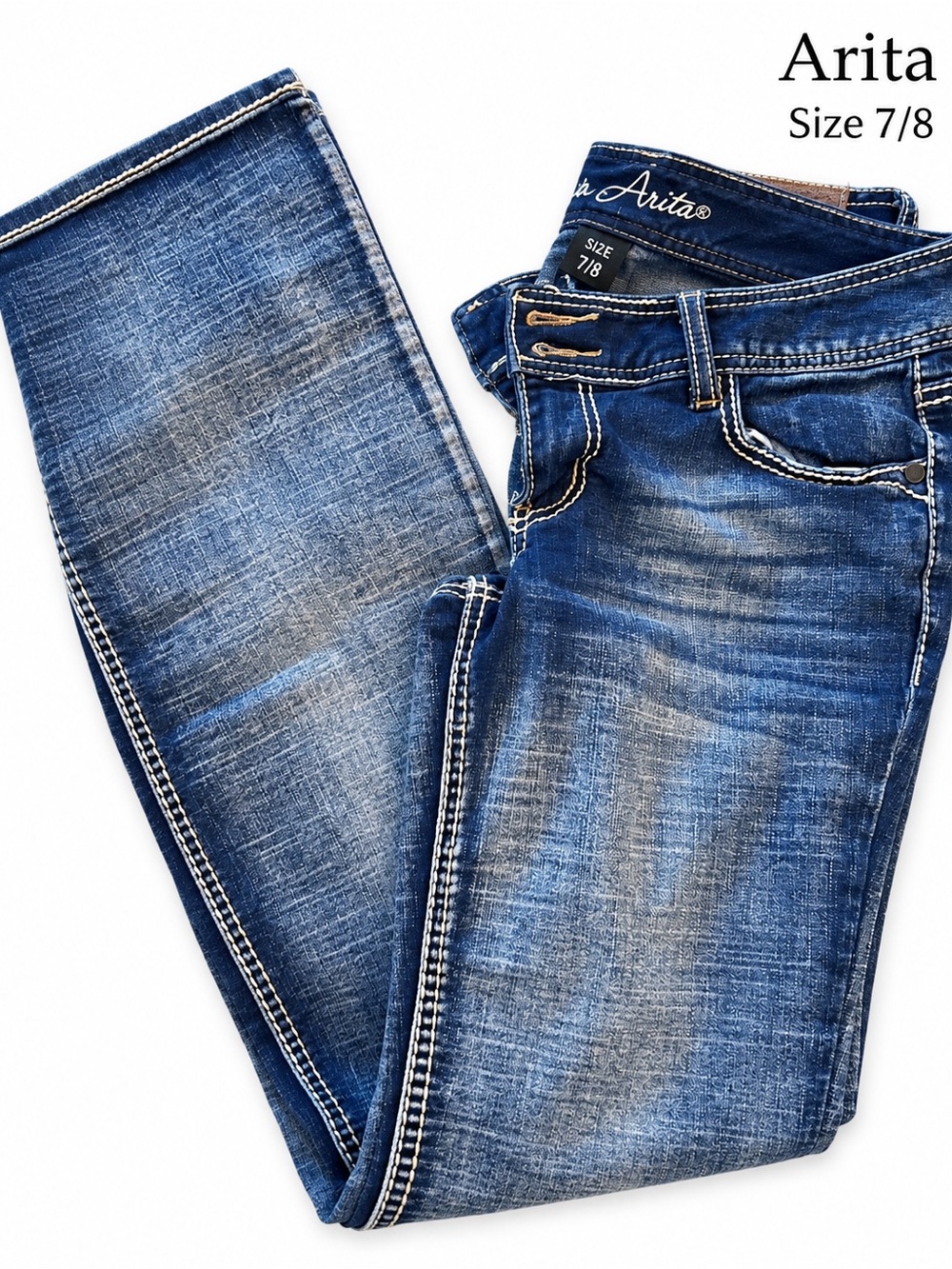 Ariat Distressed Dark Blue Skinny Jeans